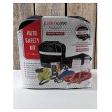 Deluxe Safety Kit Black - Justin Case: Auto Emergency Preparedness with Jumper Cables & Camping Essentials