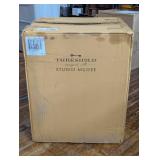 Linden Modified Windsor Wood Counter Height Barstool Natural - Threshold™ designed with Studio McGee: Rubberwood Frame, 250lb Capacity