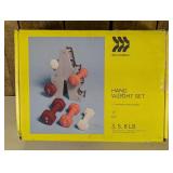 Hand Weight Set Pink/White/Magenta - All In Motion™: Iron Dumbbells with Rack