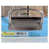 Charbroil Deep Dish and Cutting Board Stainless Steel Heat-Resistant Grill Topper Black/Silver