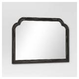 36" x 26" French Country Mantel Mirror Black - Threshold