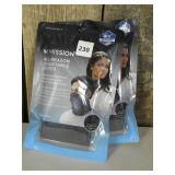 Mission Cooling Neck Gaiter Black Face/Neck Cover Adjustable - (4 Total)