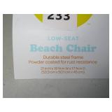 Blue Low-Seat Beach Chair