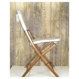 1pc French Cafe Outdoor Patio Dining Folding Chairs Beige - Threshold