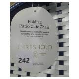 1pc French Cafe Outdoor Patio Dining Folding Chairs Beige - Threshold