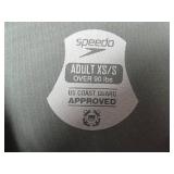 Speedo Adult Life Jacket Vest - Black/Lime Green XS/S