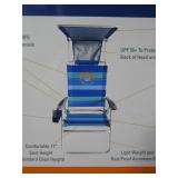 Ocean Zero Sun Block Chair Blue White light Blue Stripe