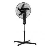 Holmes 16" Blade Breeze Manual Stand Oscillating Fan Black
