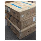 LACOO 118 in. Chenille Flared Arm L-Shaped Deluxe Pillow-Styled Modular Sectional Sofa in Amethyst with Ottoman