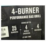 Char-Broil 4 Burner 25000 BTU Gas Grill 463351125 Black/Silver