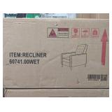 Mervynn Wheat Fabric Standard (No Motion) Recliner with Tufted Cushions