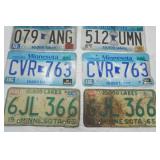 Vintage Minnesota License Plates