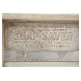 Vintage "Soap Saver" washboard with glass scrubbing surface. National Washboard Company