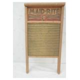 Vintage Maid-Rite Washboard. Columbus Washboard Co.
