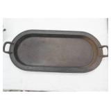 Vintage Oval Cast Iron Skillet. 9.5"x20"