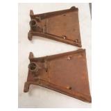 Vintage John Deere Van Brunt Cast Iron Seed Box Ends