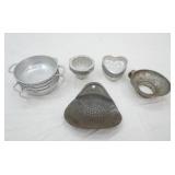 Vintage Aluminum tins and small dishes