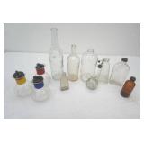 Vintage Glass Bottles, Vintage Cory Corporation Glass Hottle Set of 3