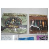 Painting Canvas, Silk and Steel Book, yarn Book, Small Journal, Book Covers, Stamp