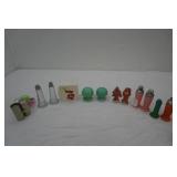 Vintage Salt & Pepper Shaker Collection, and Shave Brush