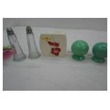 Vintage Salt & Pepper Shaker Collection, and Shave Brush