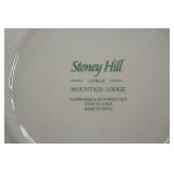Collectible 8.5" porcelain plates (8ct) Stoney Hill "Mountain Lodge" Series