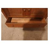 Antique Oak Sideboard Or Buffet. 44"Wx17.5"Dx40"H