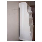 Vintage Wooden White Shelf. 43"x 11"x 30"