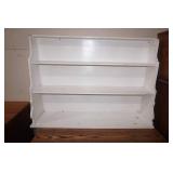 Vintage Wooden White Shelf. 43"x 11"x 30"