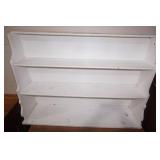 Vintage Wooden White Shelf. 43"x 11"x 30"