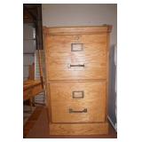 2-Drawer Wooden File Cabinet 16"x 17"x 28"