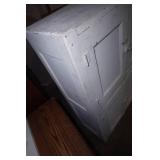 Antique Wooden White Cabinet 40.5"x11.5"x39"