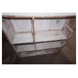 Antique Wooden White Cabinet 40.5"x11.5"x39"