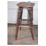 Vintage 32" Handmade Wooden Stool