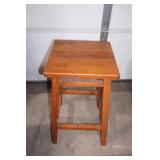 14"x14"x24" Wooden Stool