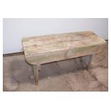 Vintage Wooden Bench 34.5"x13"x17.5"