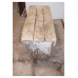 Vintage Wooden Bench 34.5"x13"x17.5"