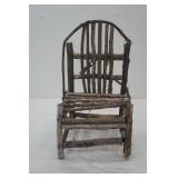Handmade Wooden Dolls Chair 17" tall