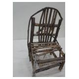 Handmade Wooden Dolls Chair 17" tall