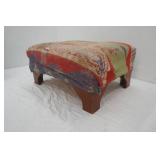 Vintage Padded Foot Stool 19"x15"x9"