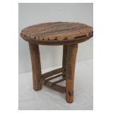 Handmade Rustic Wooden Side Table 15"x 17"