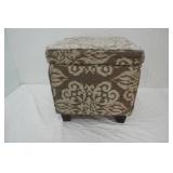 Padded Storage Cube/Foot Stool w/Storage 17"x 18"