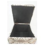 Padded Storage Cube/Foot Stool w/Storage 17"x 18"