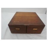 Antique/Vintage Wooden Library Catalog Drawer 15.5"x17"x6"