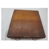 Antique/Vintage Wooden Library Catalog Drawer 15.5"x17"x6"