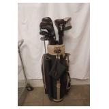 Datrek Golf Cart Bag and Set of Crystal Cat Clubs
