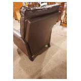 Abbyson brand brown faux? leather push-back recliner
