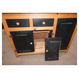 Wooden 2-Piece Hutch Cabinet 48"x 22"x 78"