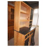 Wooden 2-Piece Hutch Cabinet 48"x 22"x 78"