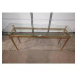 Glass Top Sofa Table 52"Wx15"Dx27"H
